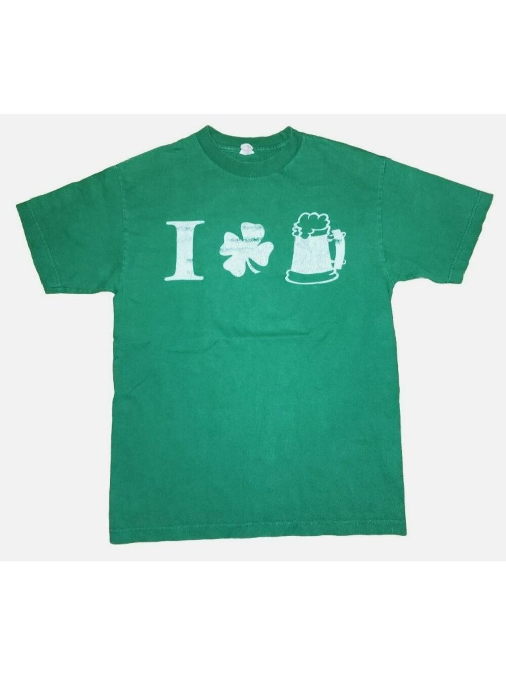 I Shamrock Beer Love St. Patty's Day St. Patrick's Day T-shirt Medium Green